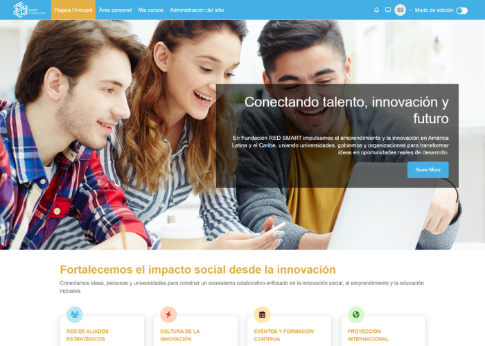 Diseño de plataforma e-learning Moodle